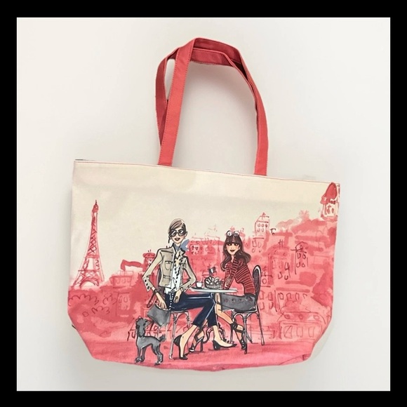 Lancôme Paris Eiffel Tower Tote Bag – Red, Limited Edition Gift - Picture 1 of 4